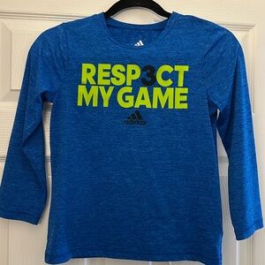 Adidas size 7x long sleeve athletic shirt